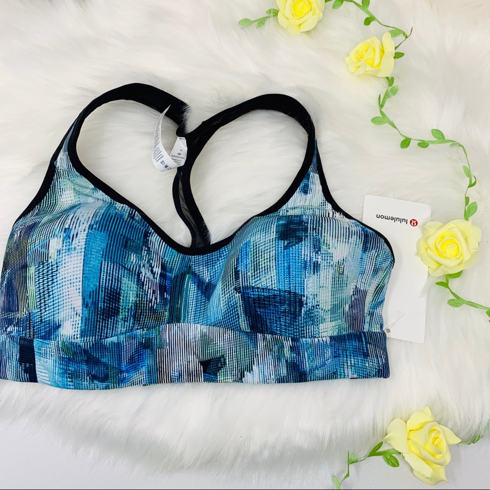 lululemon Speed Up Bra C/D DZTB blue black 4